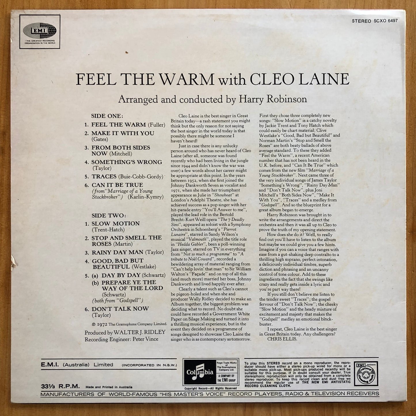 Cleo Laine - Feel The Warm