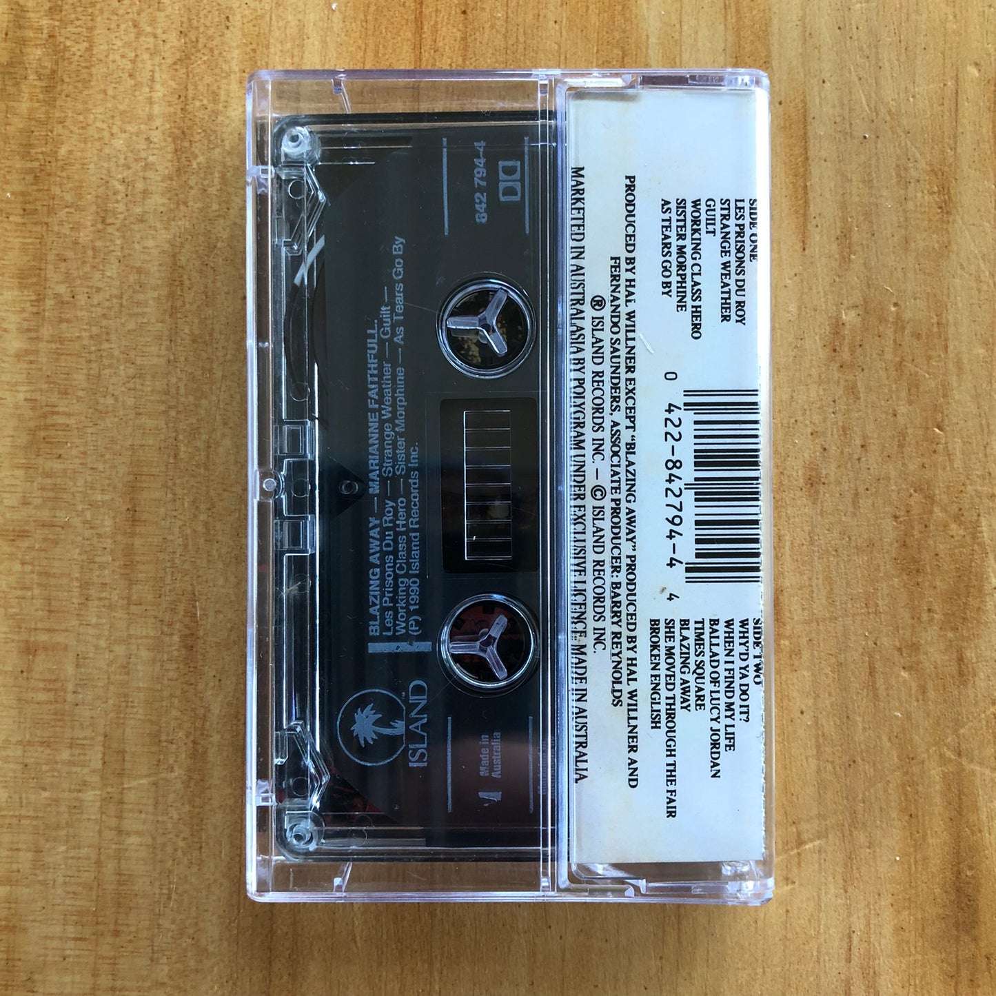 Marianne Faithfull - Blazing Away (cassette)
