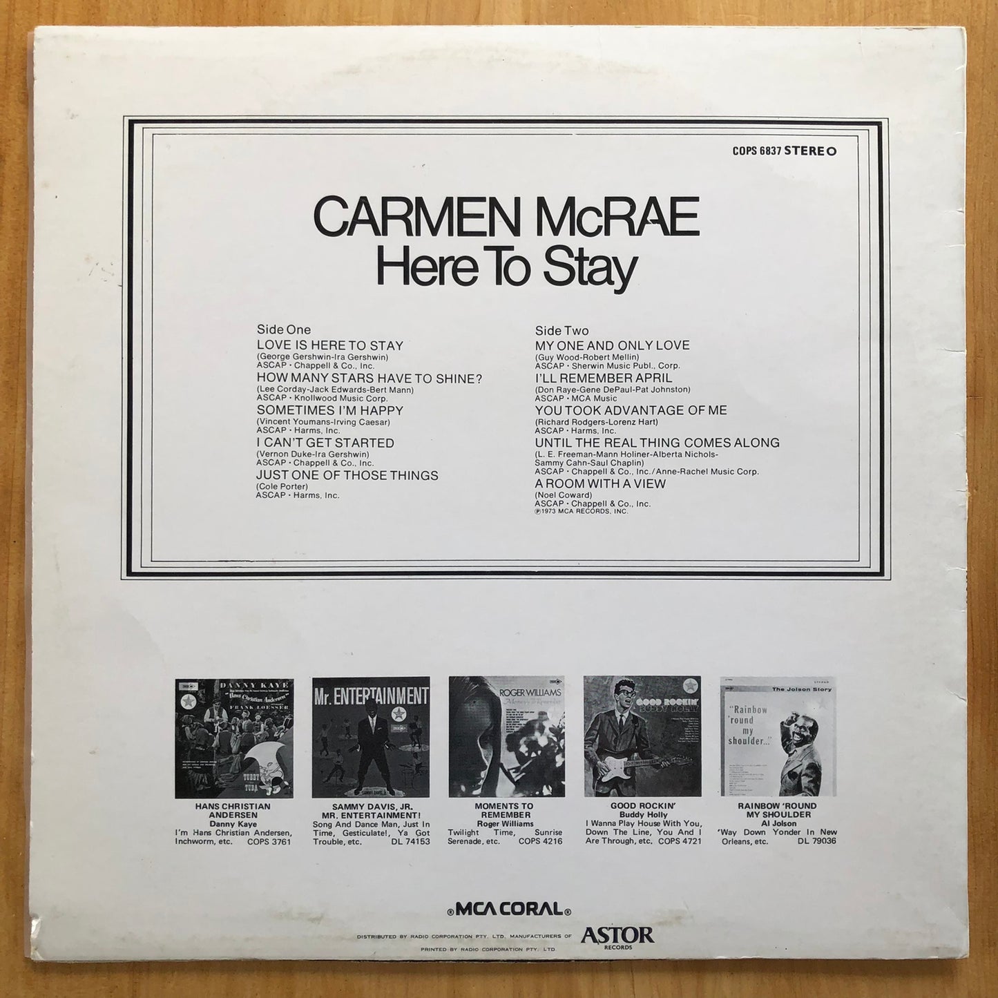 Carmen McRae - Here To Stay
