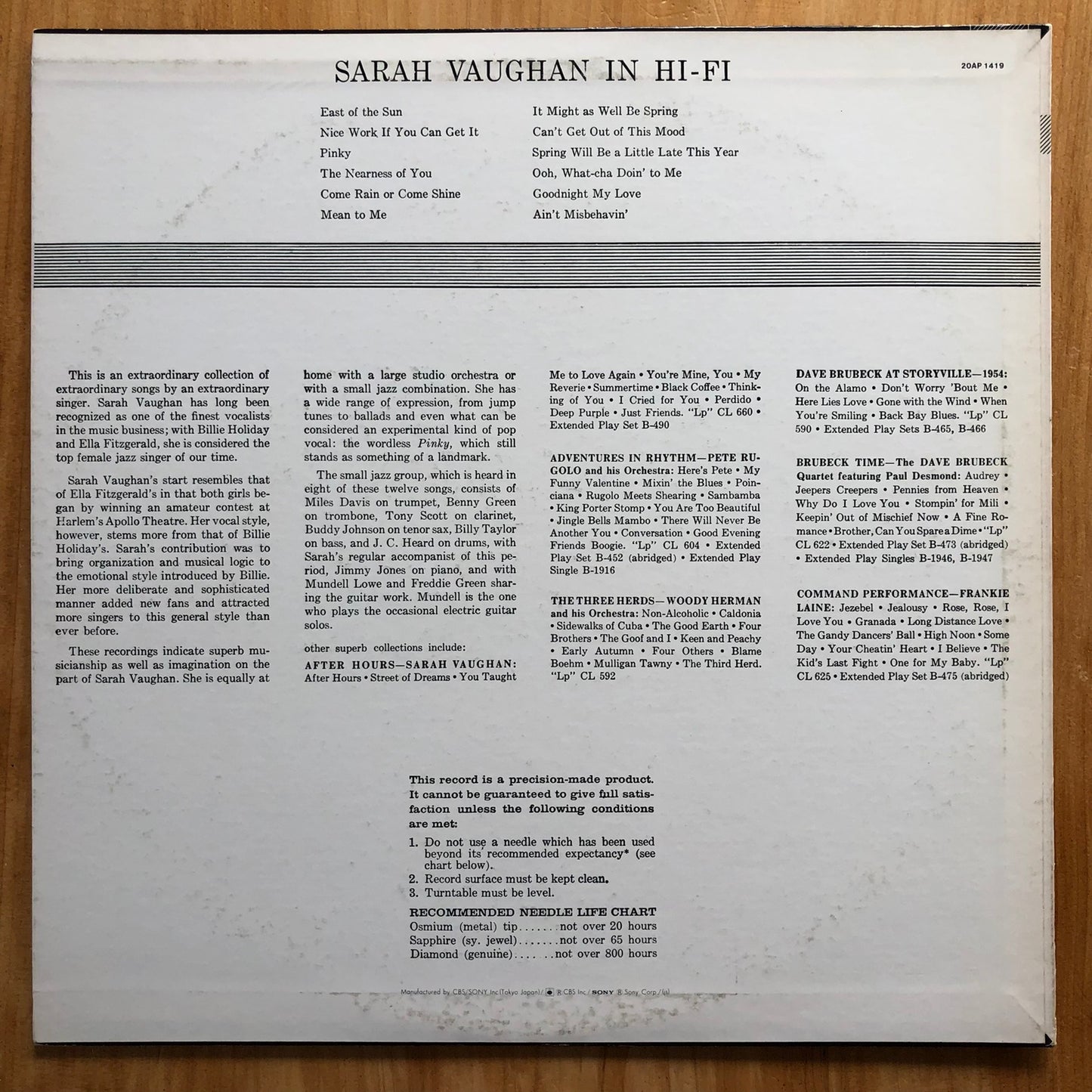 Sarah Vaughan - In Hi-Fi