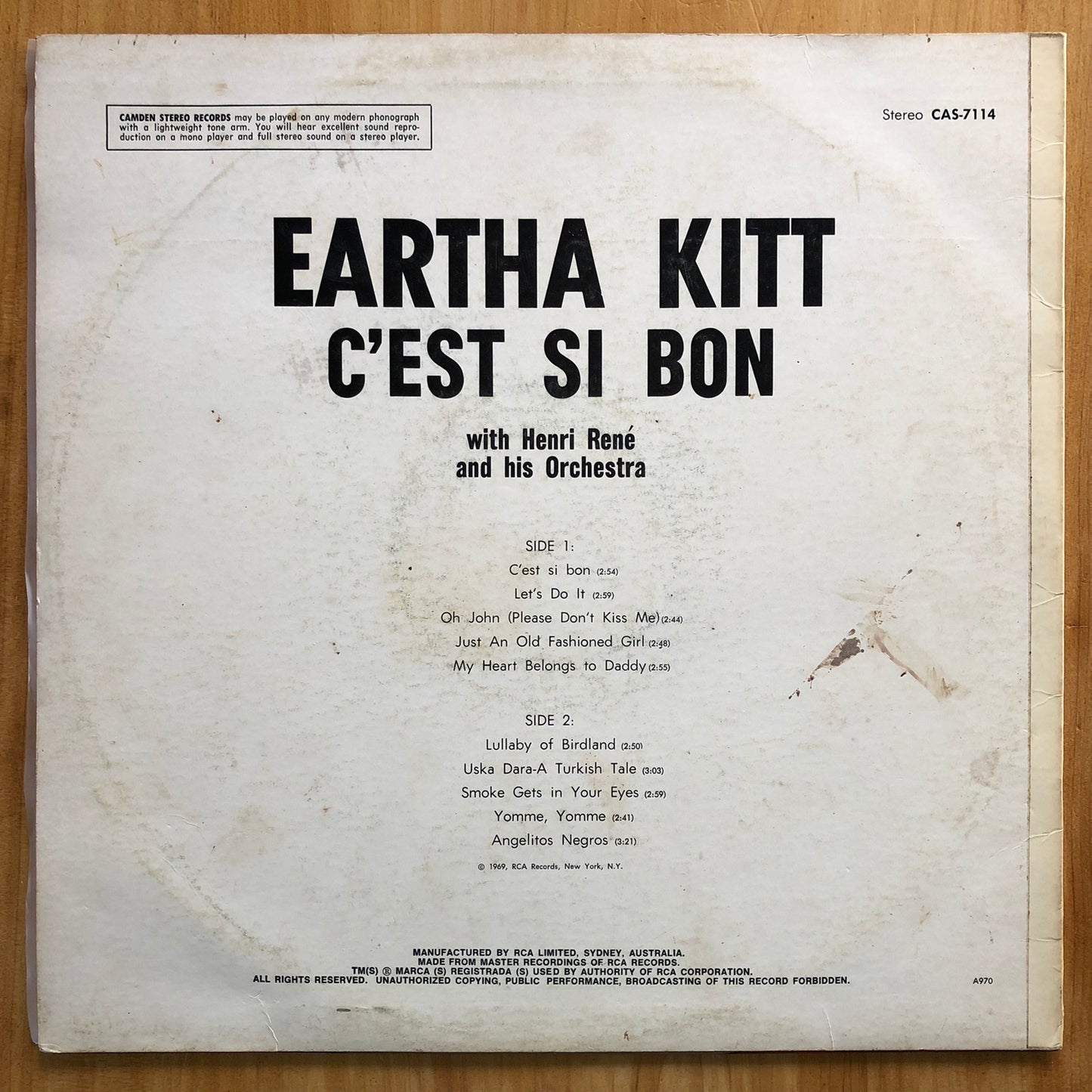 Eartha Kitt - C'est Si Bon