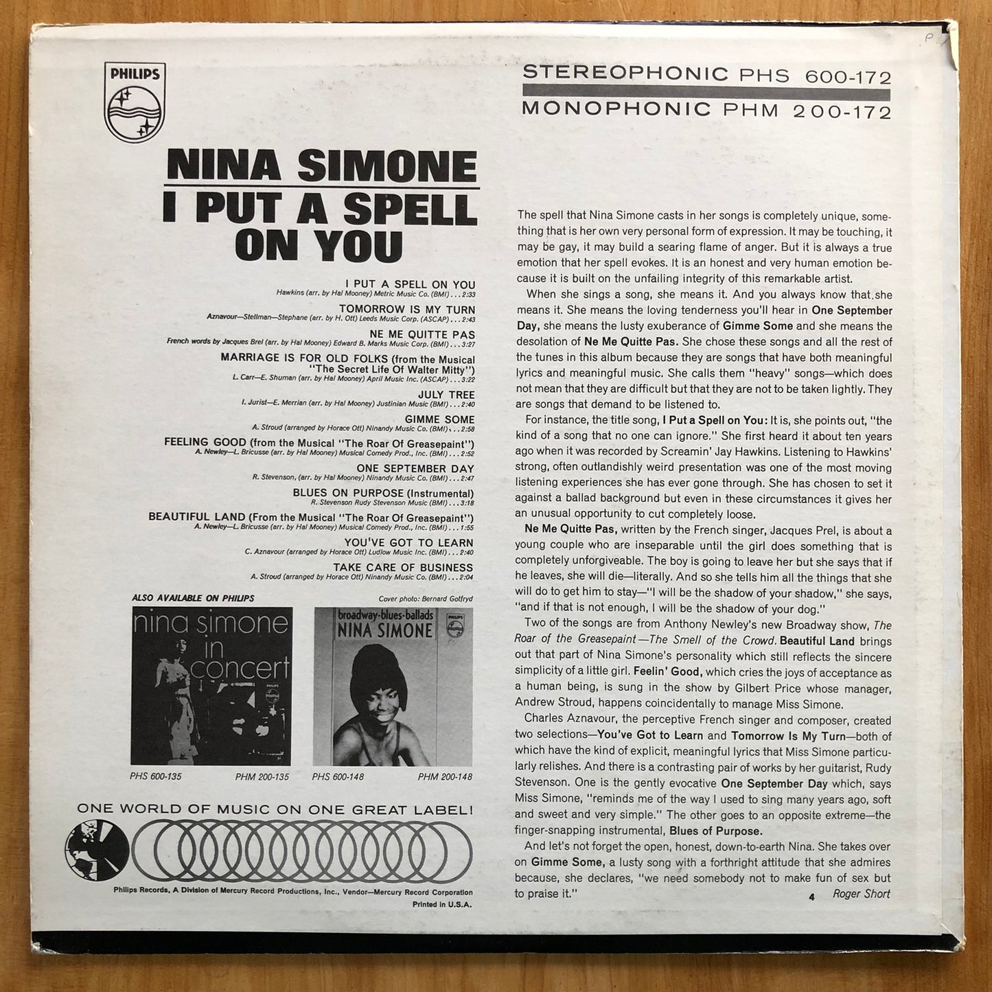 Nina Simone - I Put A Spell On You
