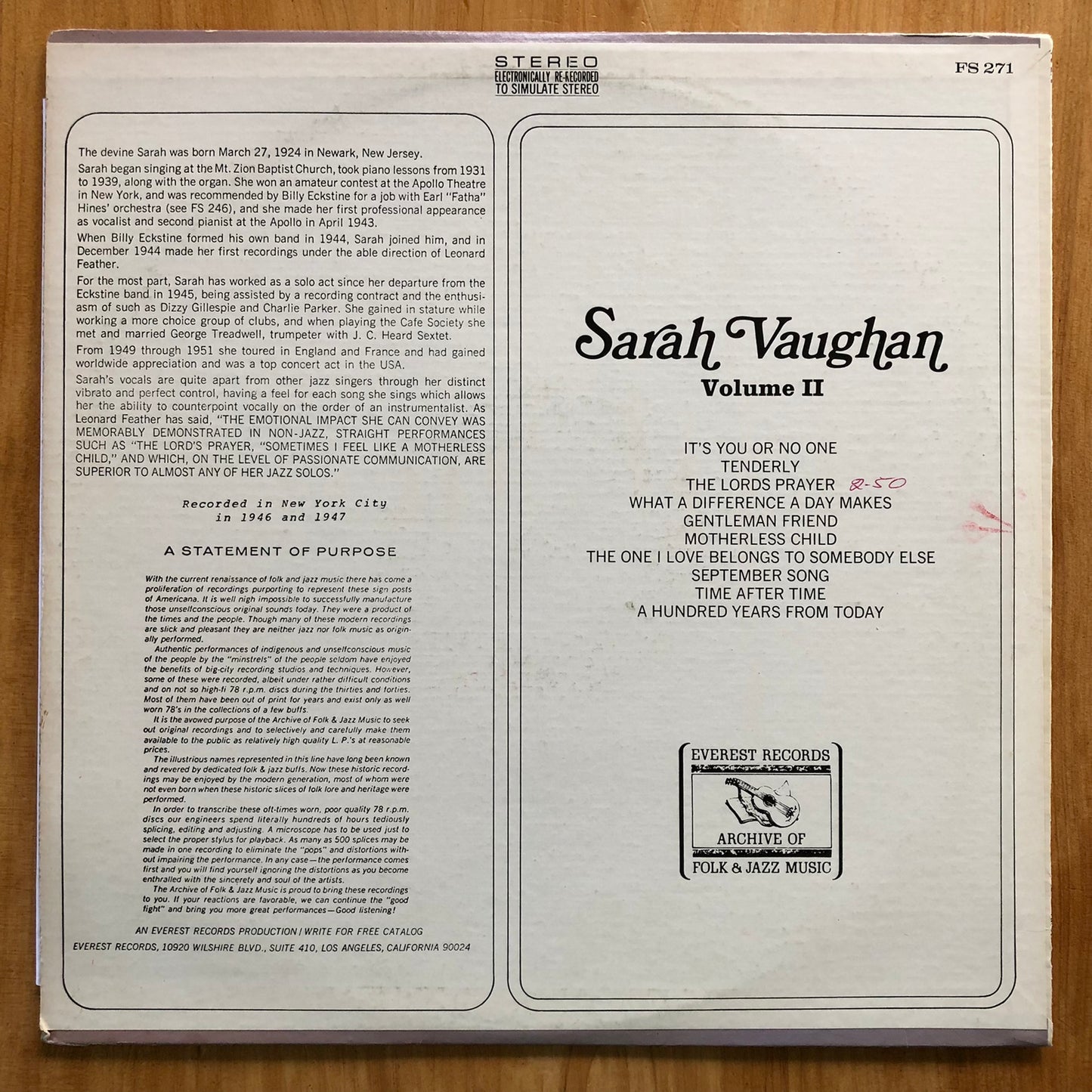 Sarah Vaughan - Volume II