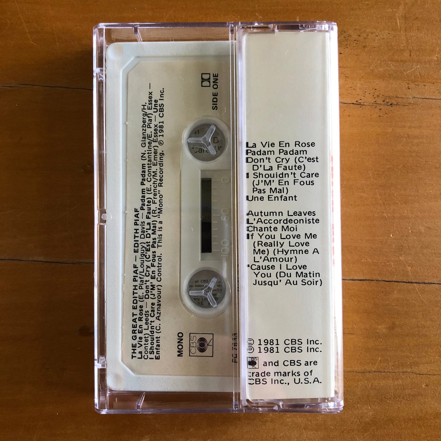 Edith Piaf - The Great Edith Piaf (cassette)
