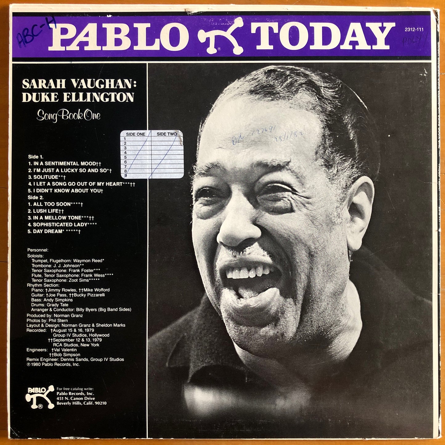 Sarah Vaughan - Duke Ellington Song Book One