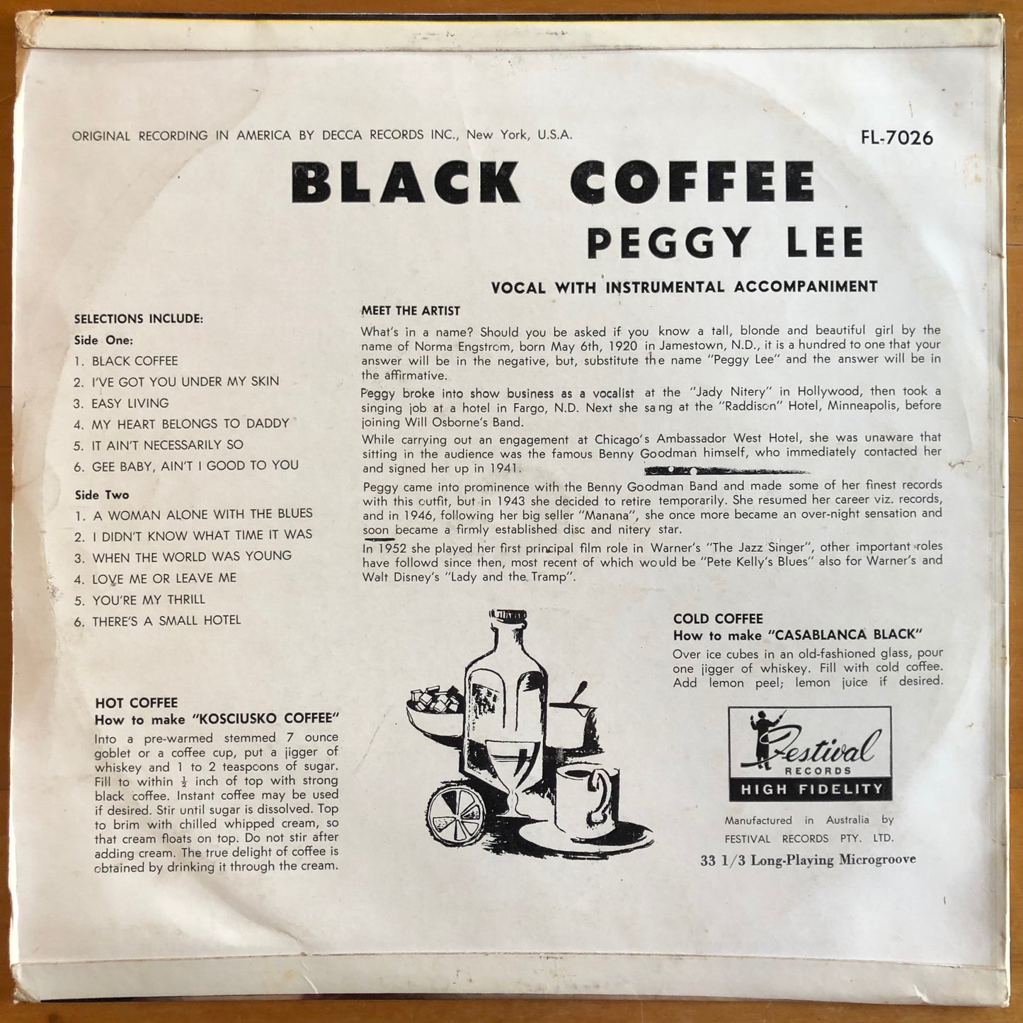 Peggy Lee - Black Coffee