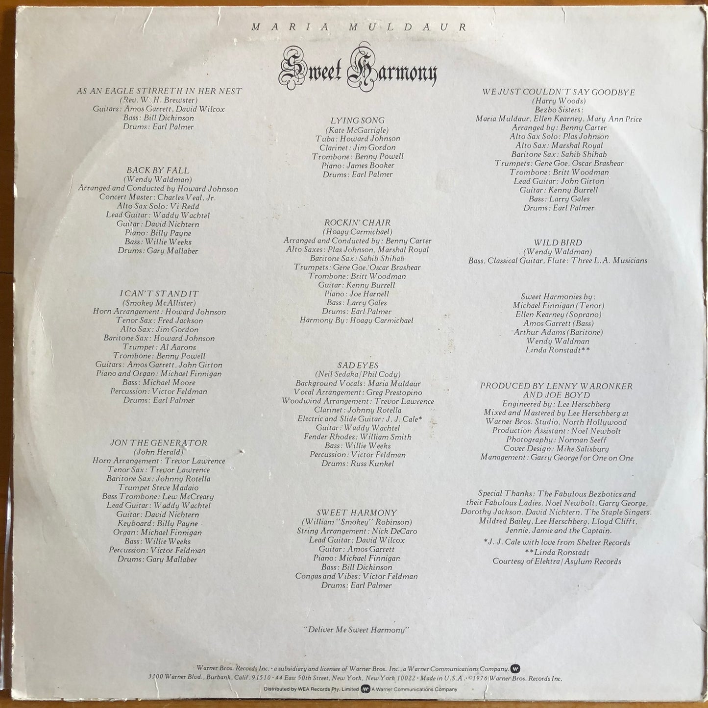 Maria Muldaur - Sweet Harmony