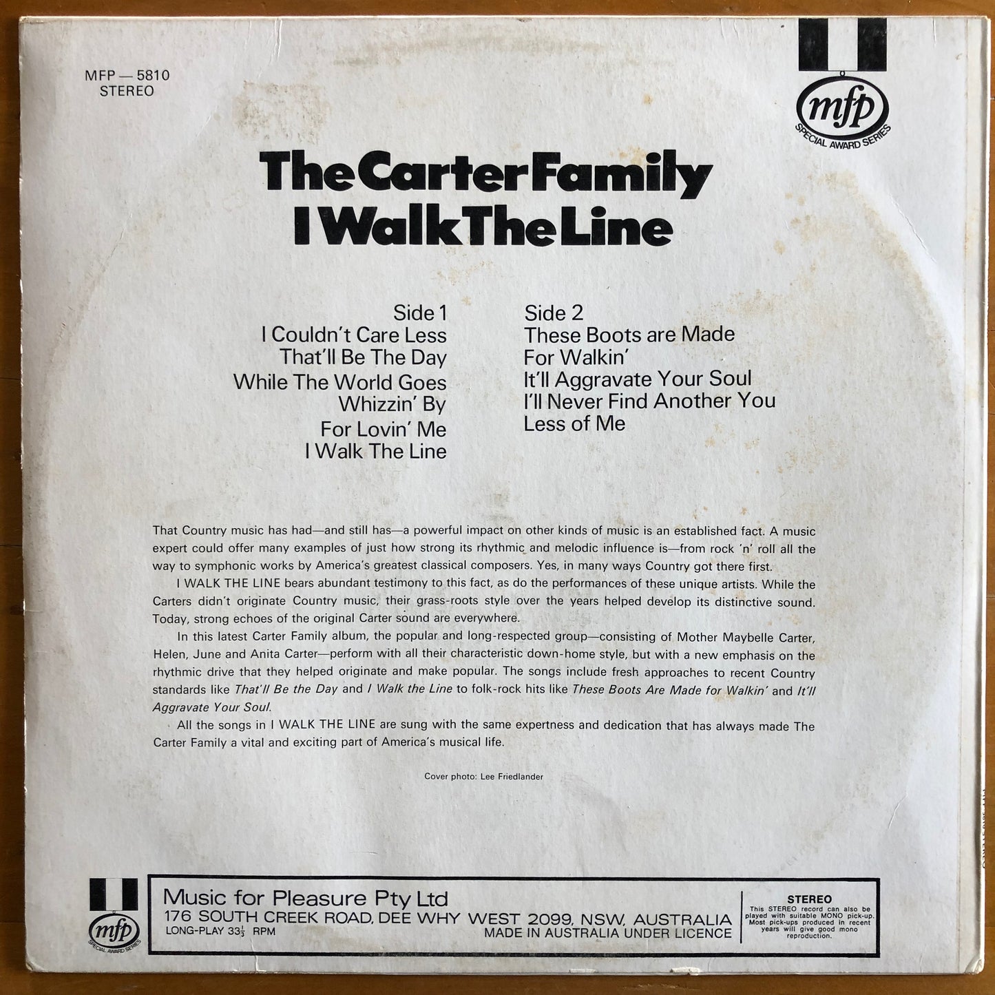 The Carter Family - I Walk The Line