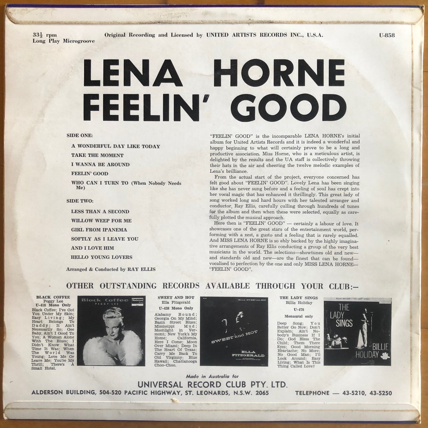 Lena Horne - Feelin' Good
