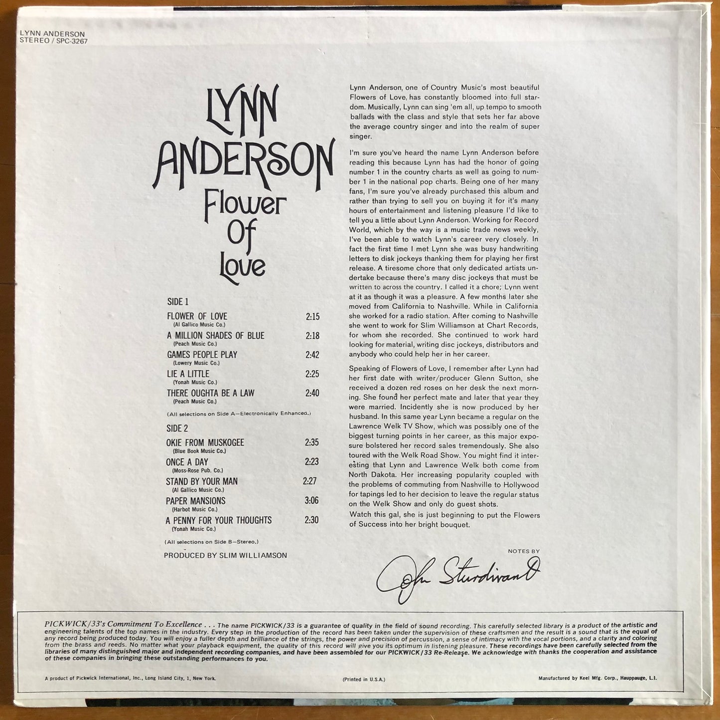 Lynn Anderson - Flower Of Love