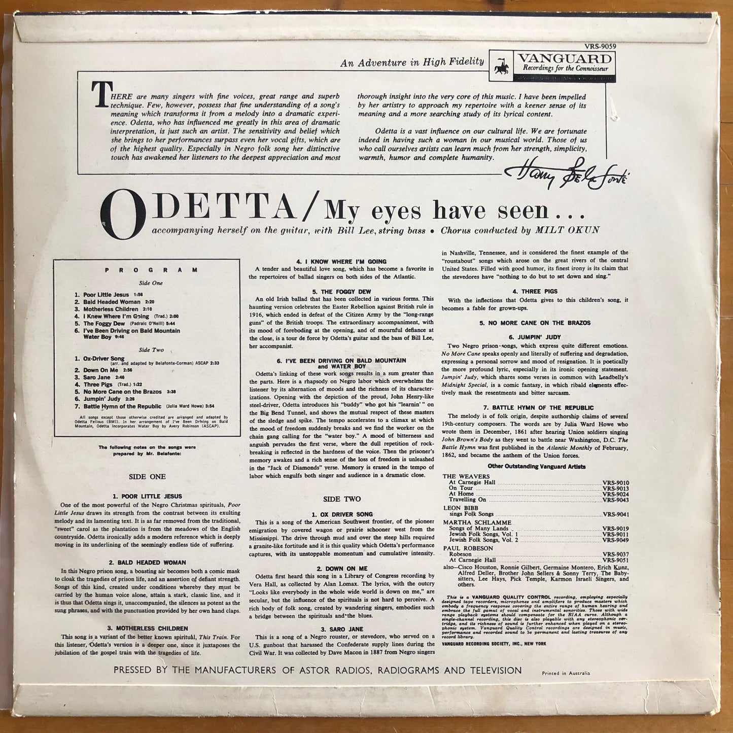 Odetta - My Eyes Have Seen