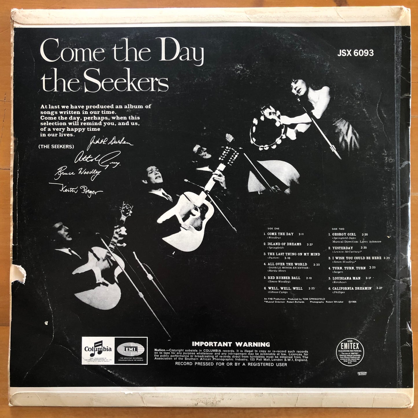 The Seekers - Come The Day
