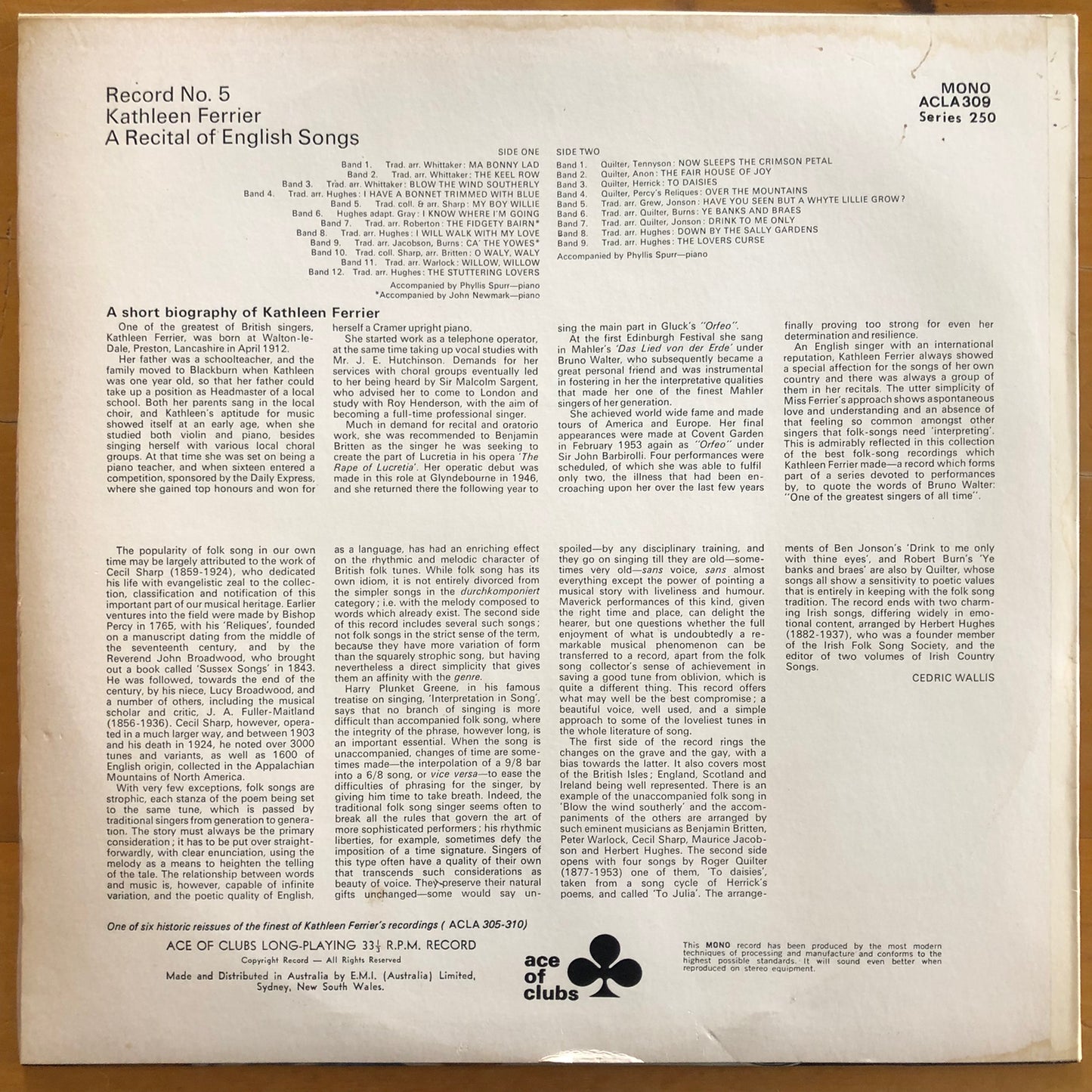 Kathleen Ferrier - A Recital Of English Songs