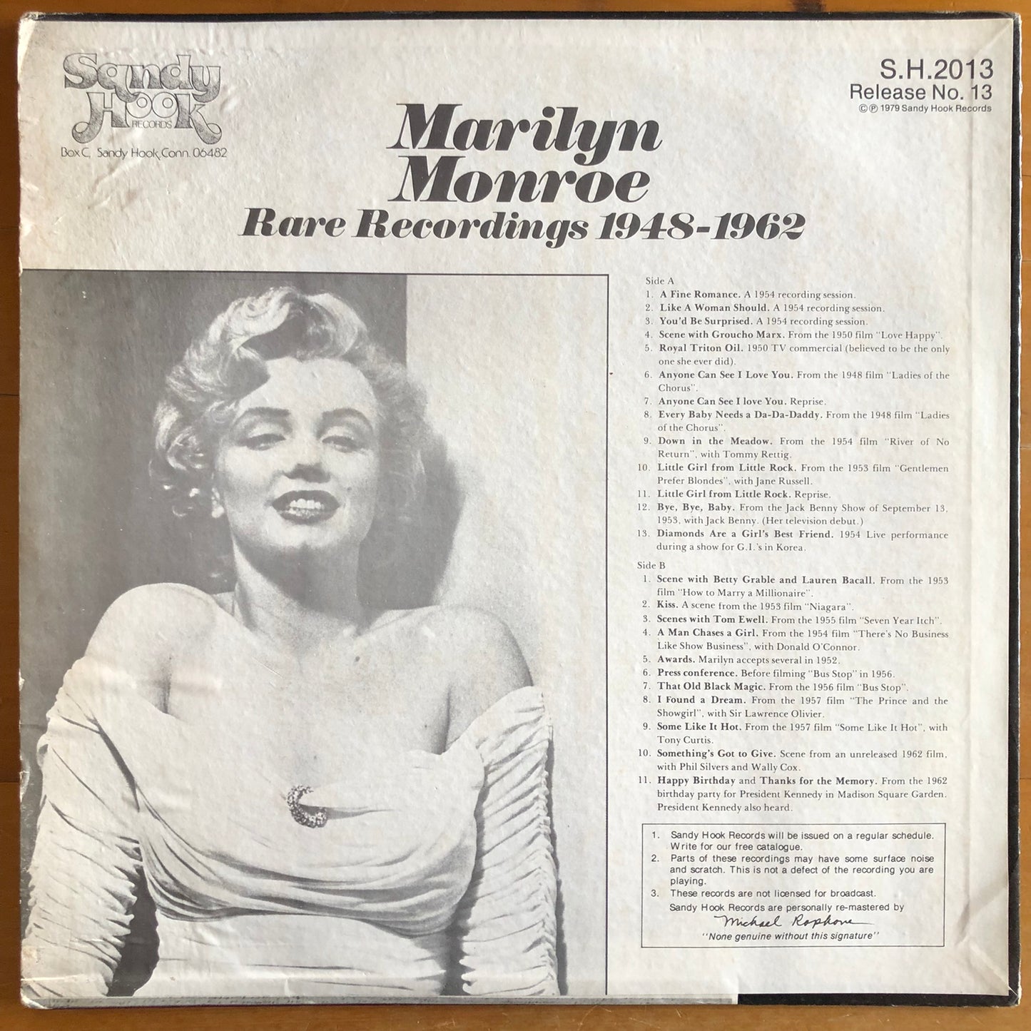 Marilyn Monroe - Rare Recordings 1948-1962