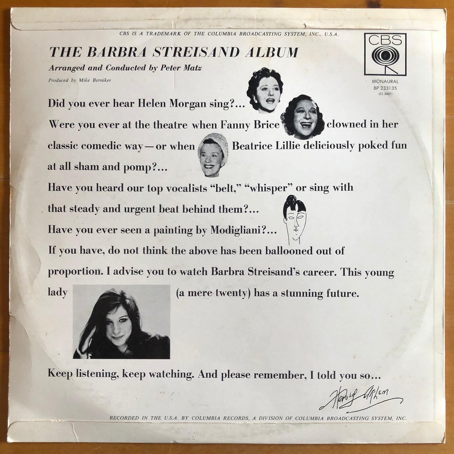 Barbra Streisand - The Barbra Streisand Album