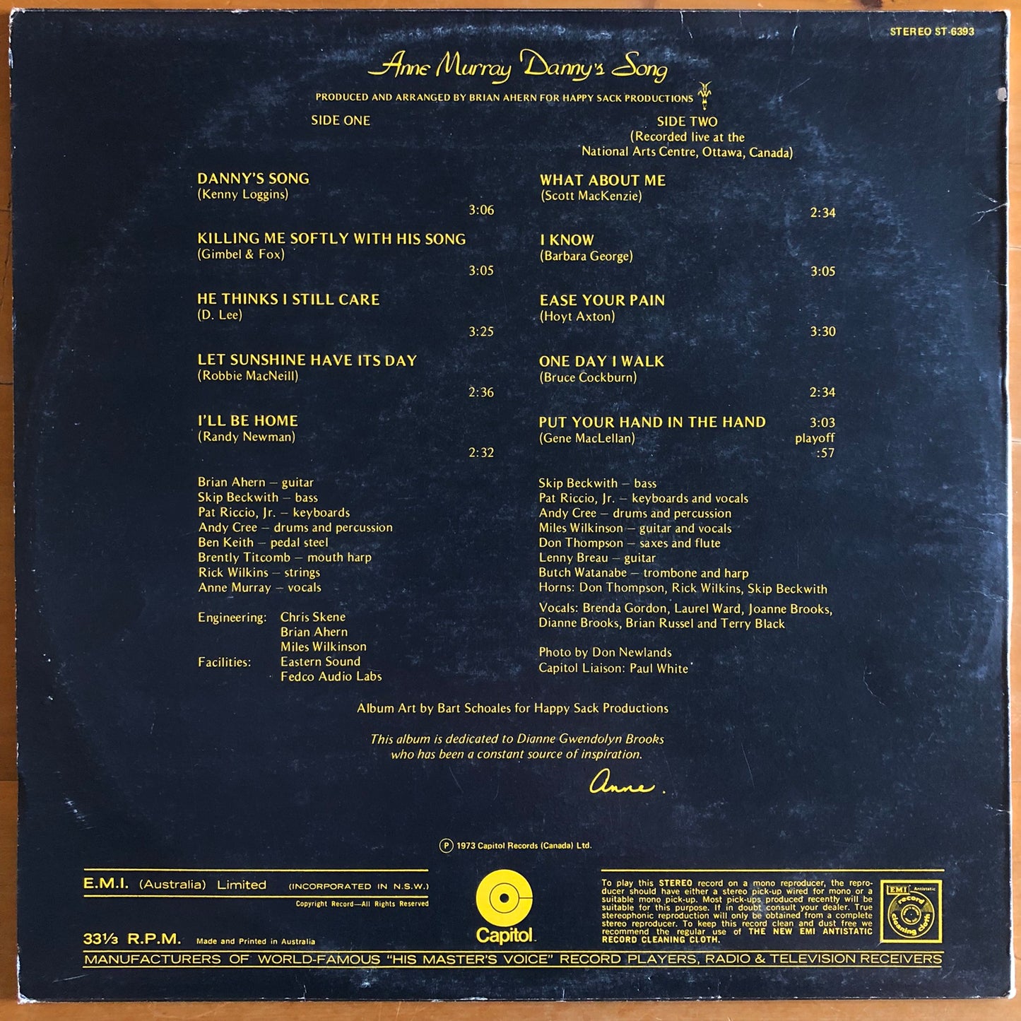 Anne Murray - Danny's Song