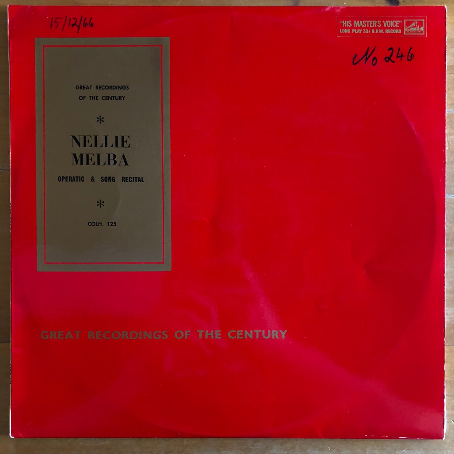 Nellie Melba - Operatic & Song Recital