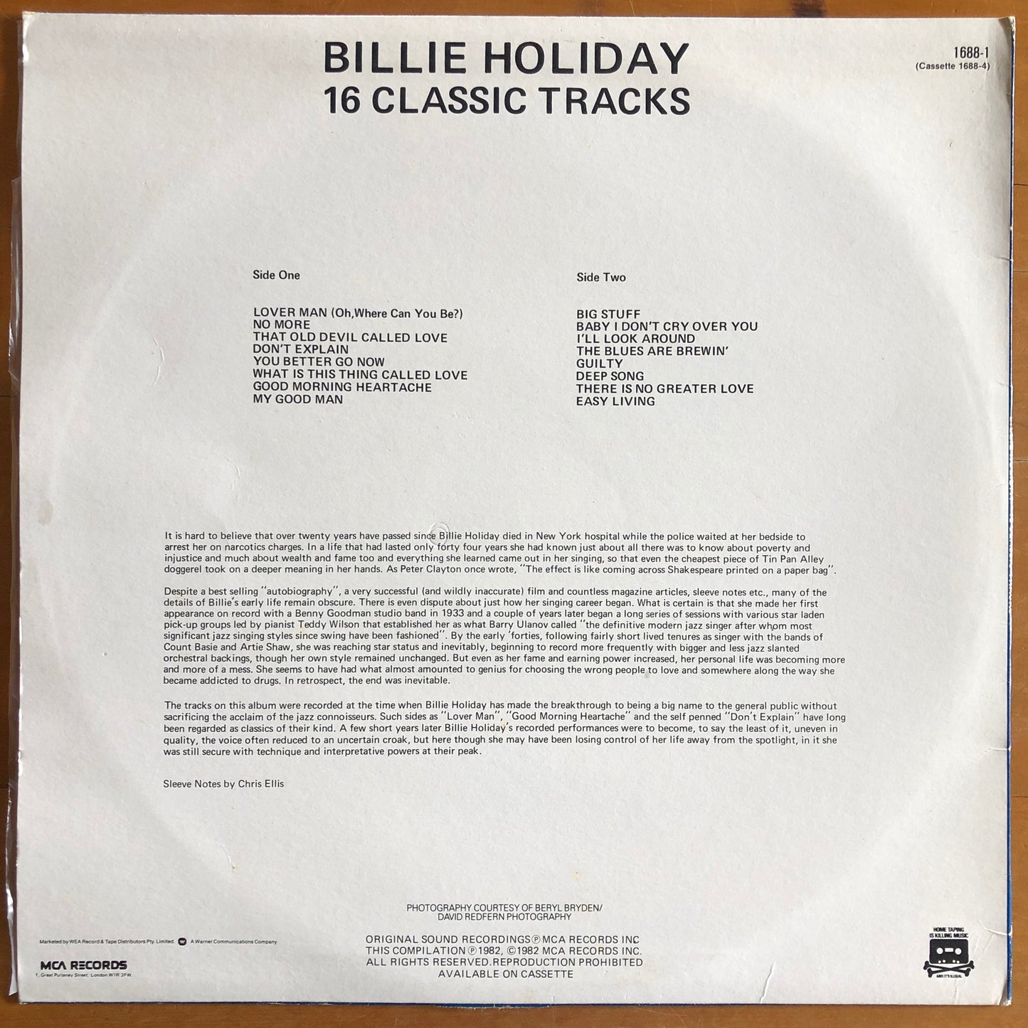 Billie Holiday - 16 Classic Tracks