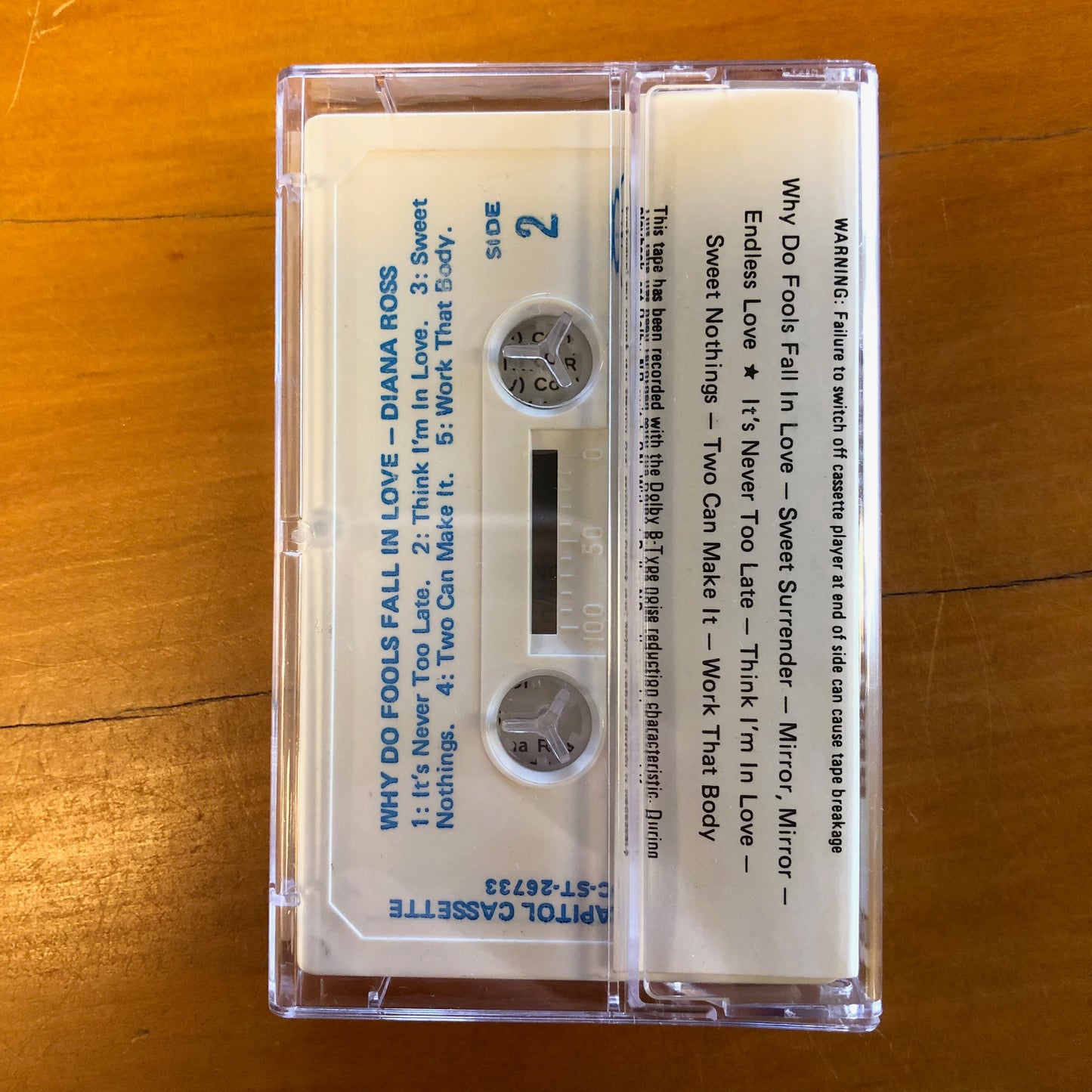 Diana Ross - Why Do Fools Fall In Love (cassette)