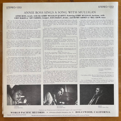 Annie Ross - Sings A Song With Mulligan!