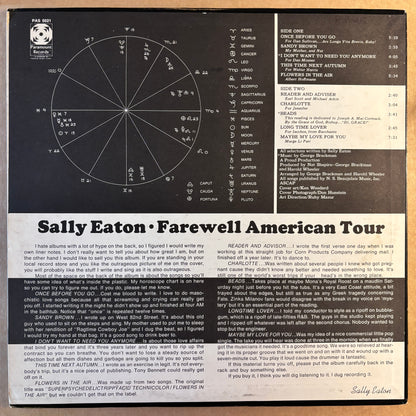 Sally Eaton - Farewell American Tour