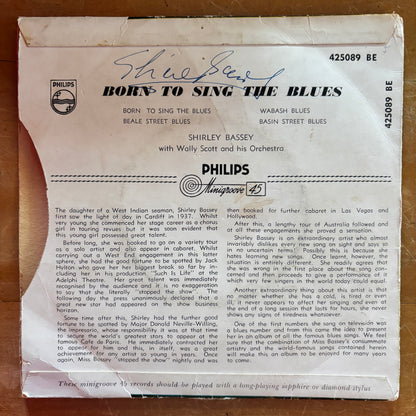 Shirley Bassey - Born To Sing The Blues *SIGNED* (7" single)