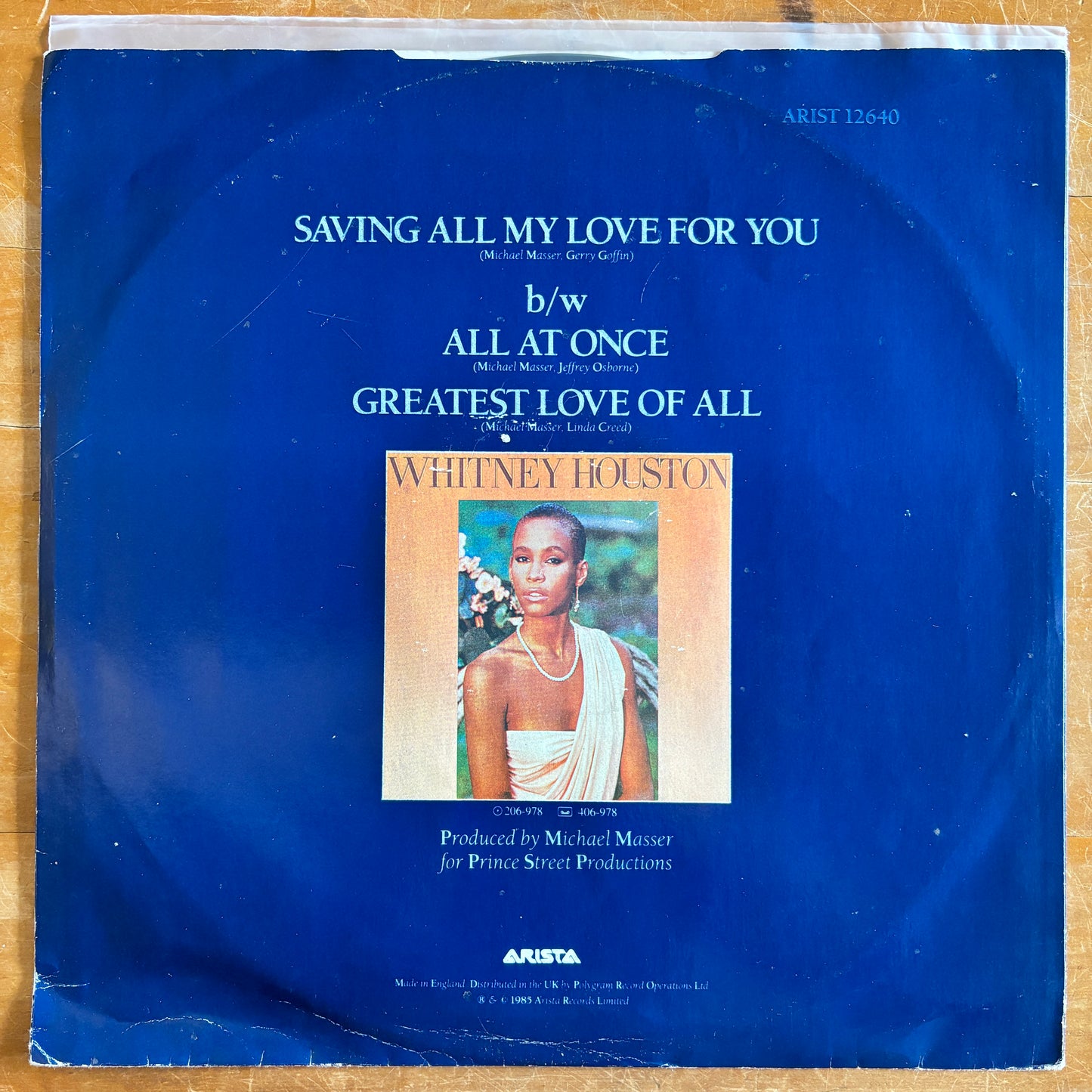 Whitney Houston - Saving All My Love For You (12" single)