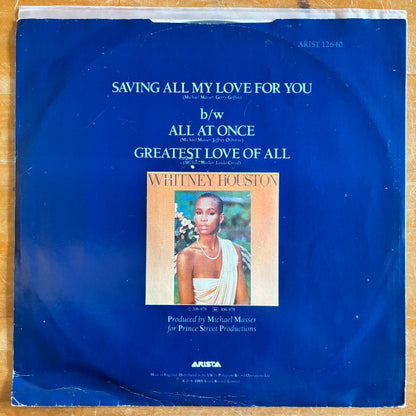 Whitney Houston - Saving All My Love For You (12" single)