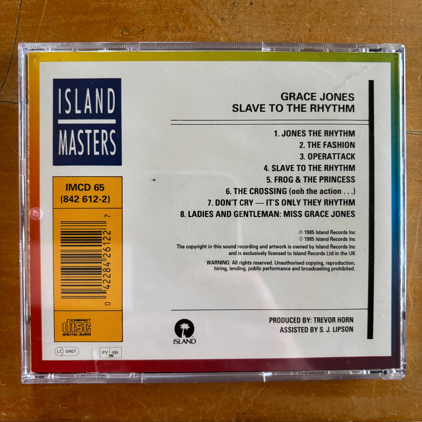 Grace Jones - Slave To The Rhythm (CD)