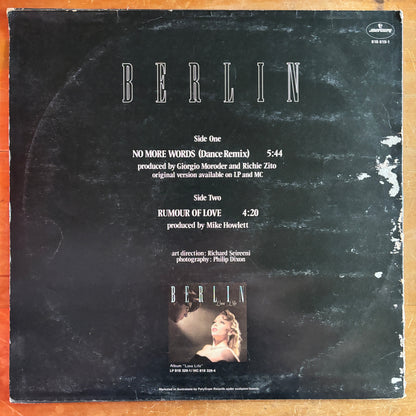 Berlin - No More Words (12" single)