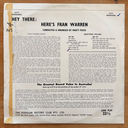 Fran Warren - Hey There! Here's Fran Warren