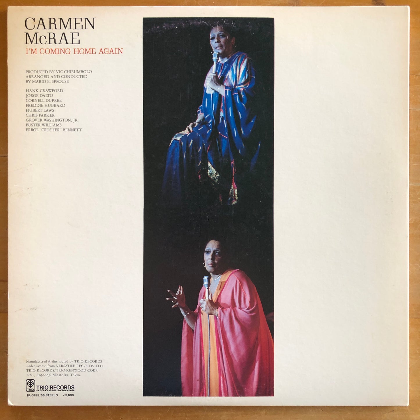 Carmen McCrae - I'm Coming Home Again (2xLP)