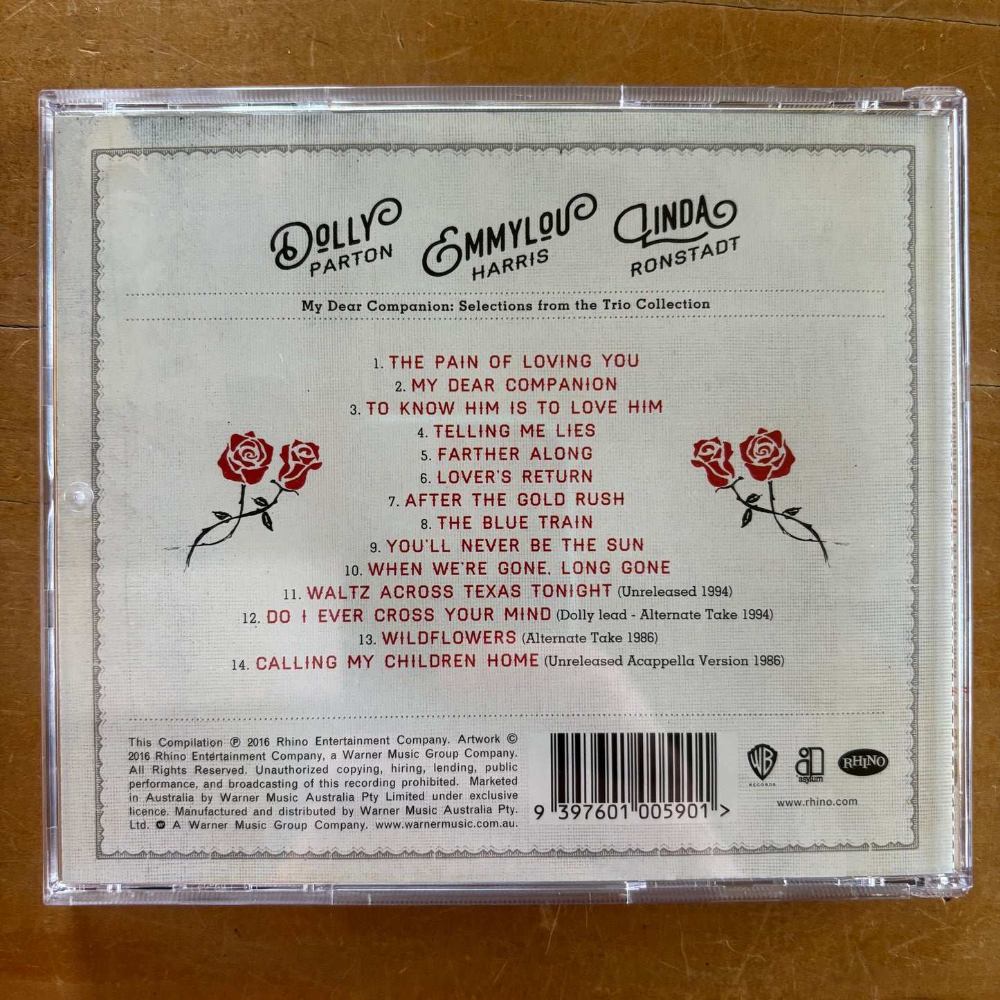 Dolly Parton, Linda Ronstadt & Emmylou Harris - My Dear Companion: Selections From The Trio Collection (CD)