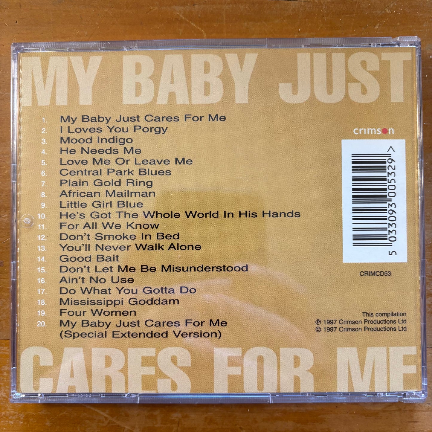 Nina Simone - My Baby Just Cares For Me (CD)