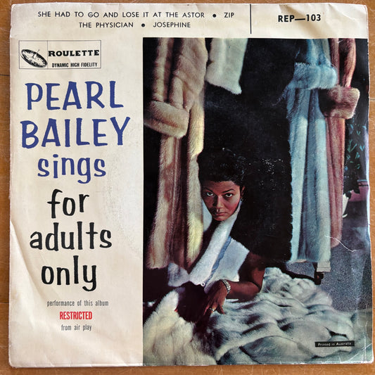 Pearl Bailey - Sings For Adults Only (7" EP)