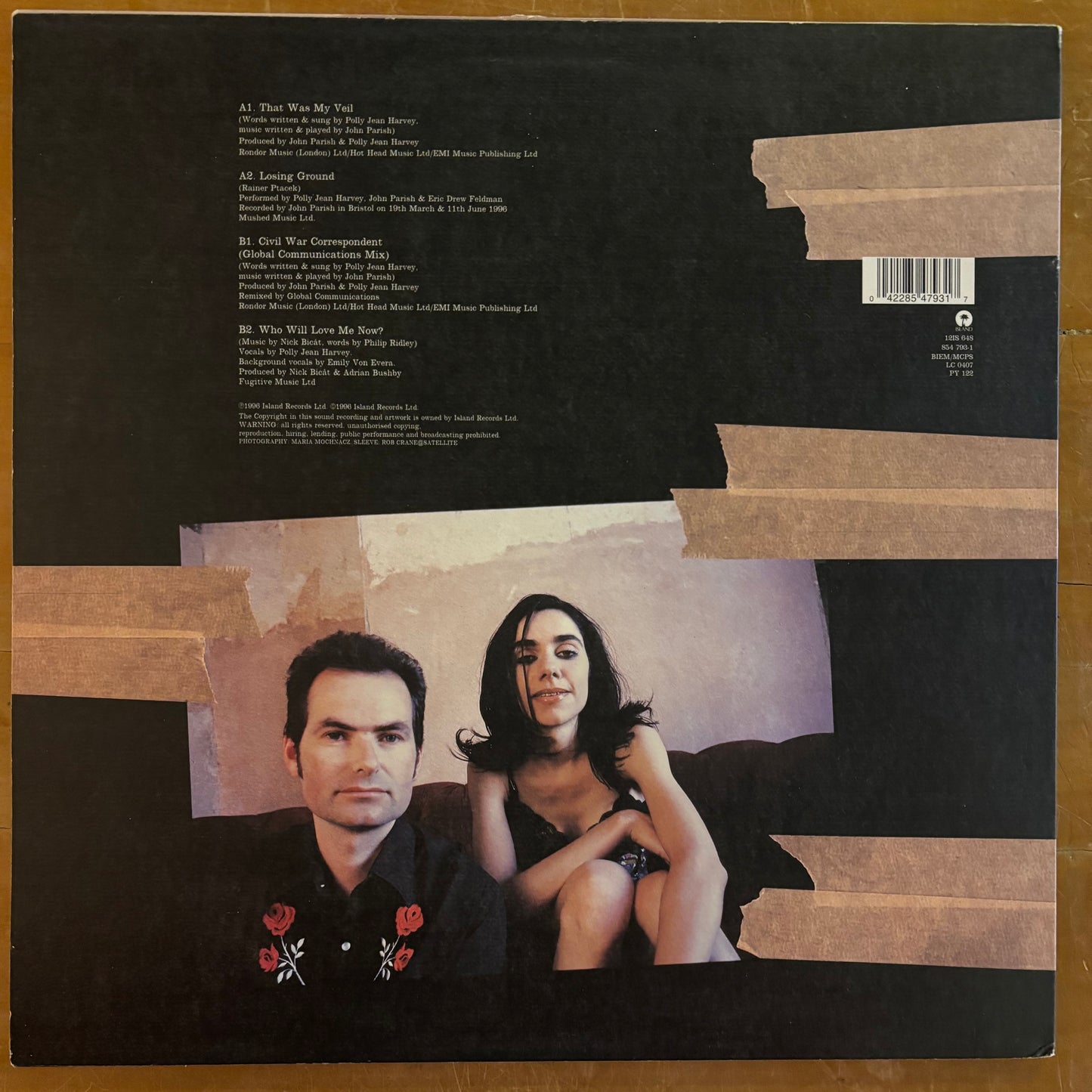 PJ Harvey + John Parish - That Was My Veil (12")