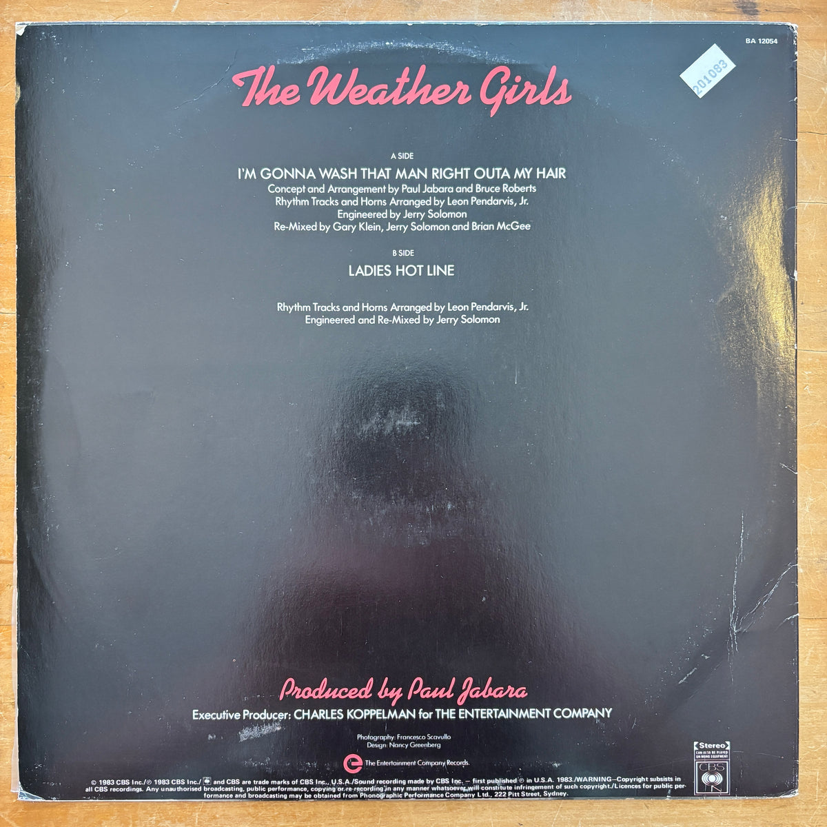 The Weather Girls - I'm Gonna Wash That Man Right Outa My Hair (12" single)