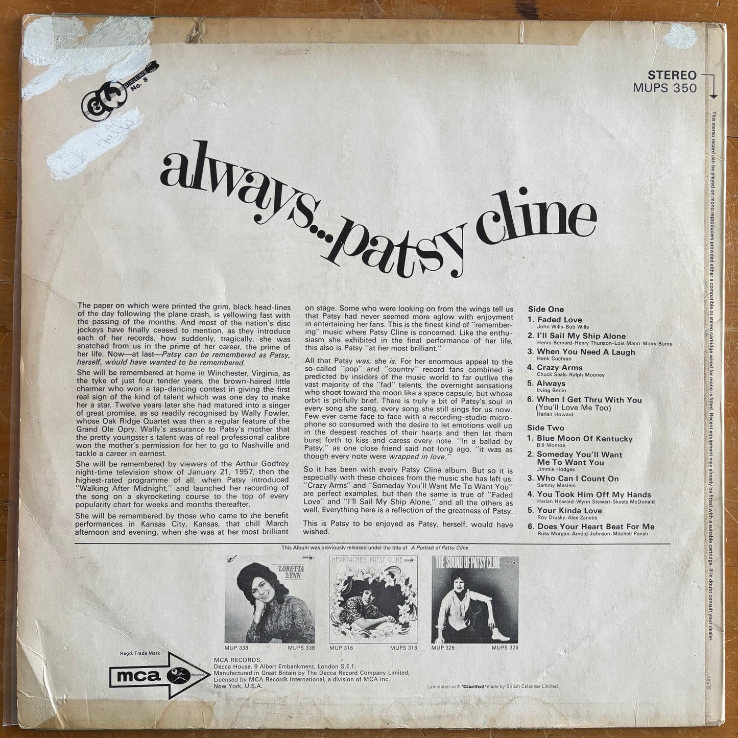 Patsy Cline - Always