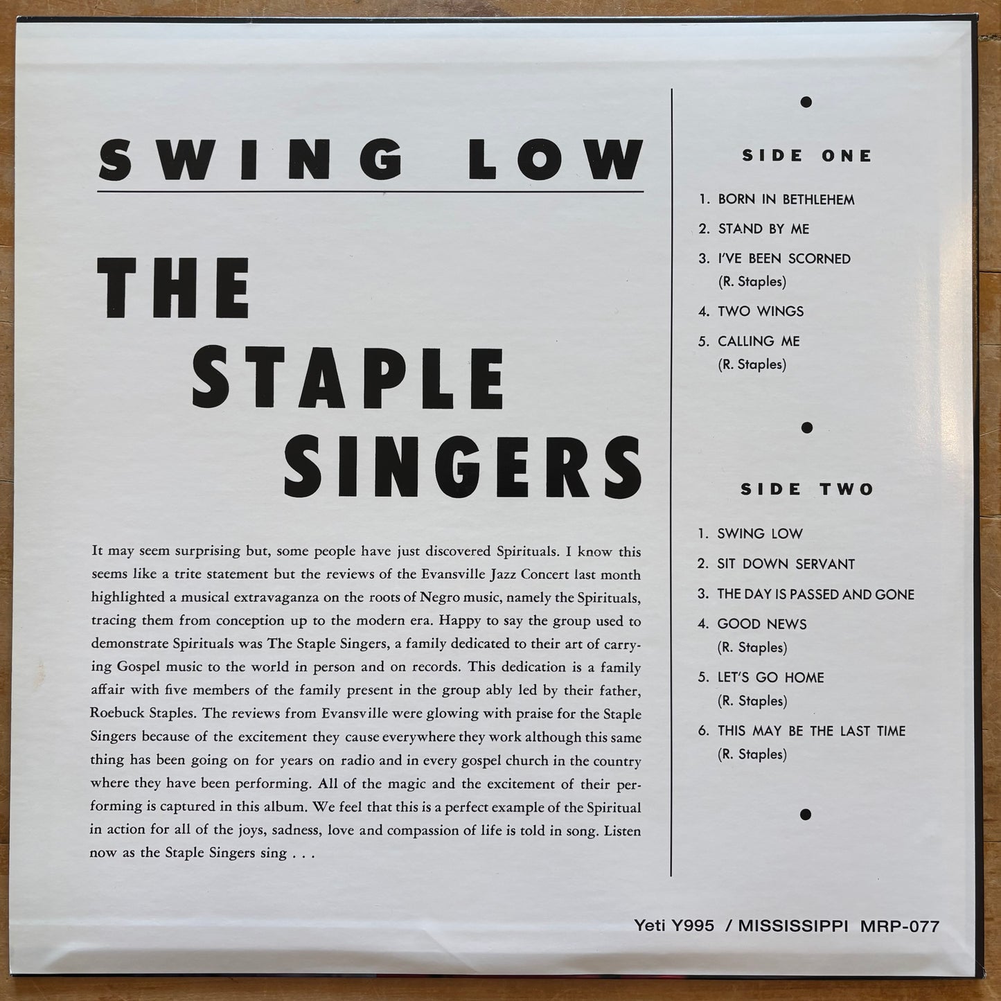 The Staple Singers - Swing low