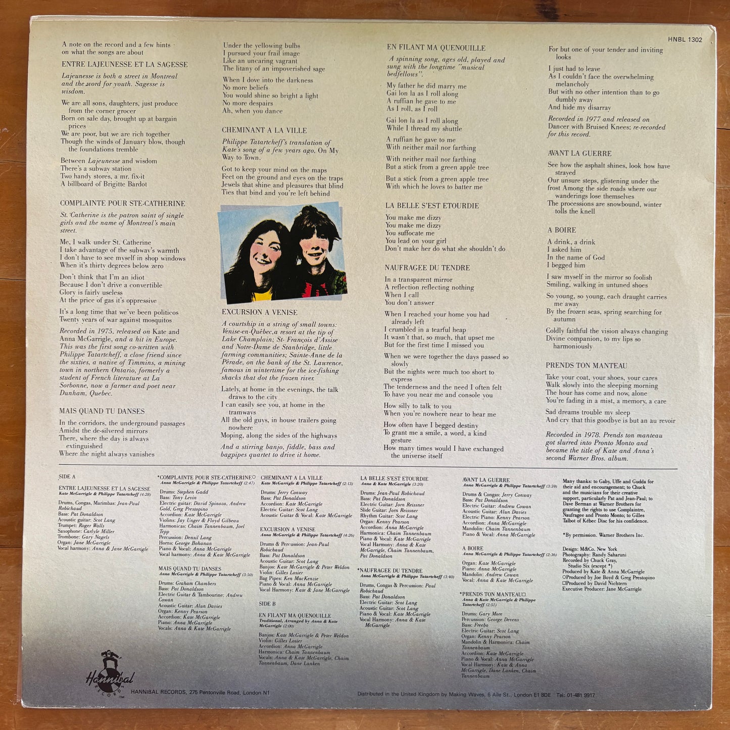 Kate & Anna McGarrigle - French Record