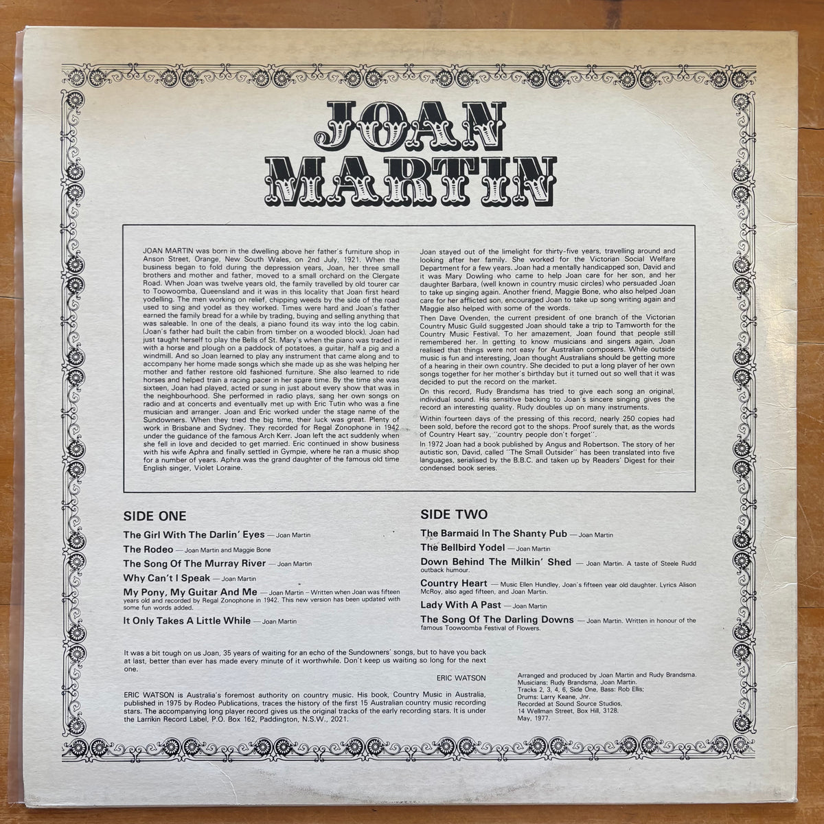 Joan Martin - The Girl With The Darlin' Eyes