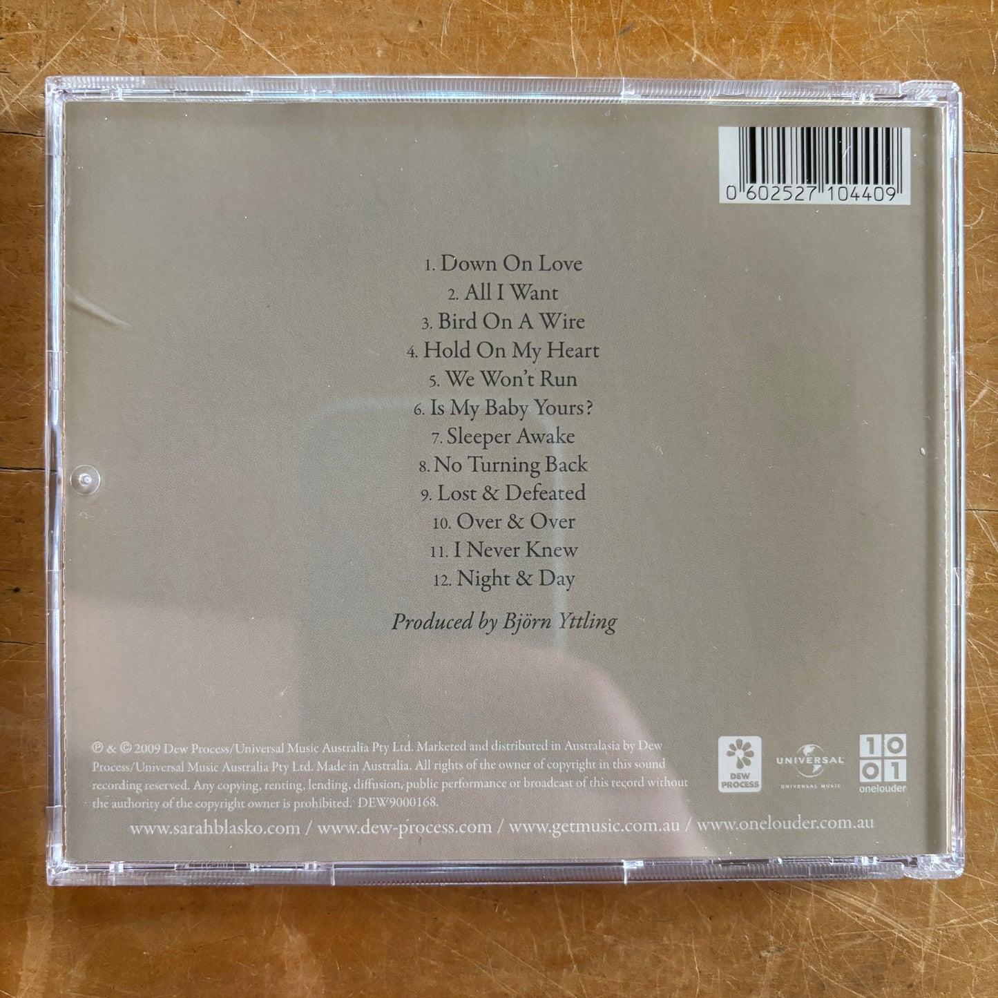 Sarah Blasko - As Day Follows Night (CD)