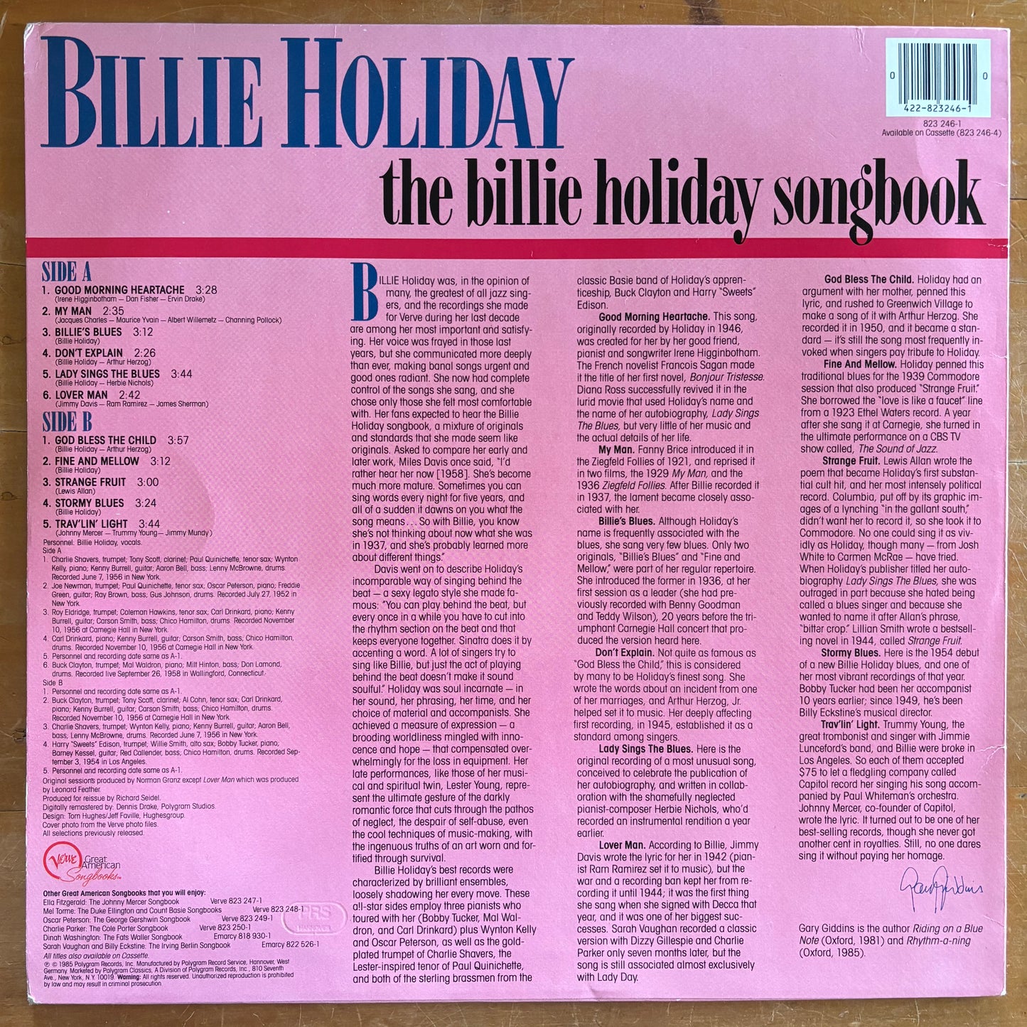 Billie Holiday - The Billie Holiday Songbook
