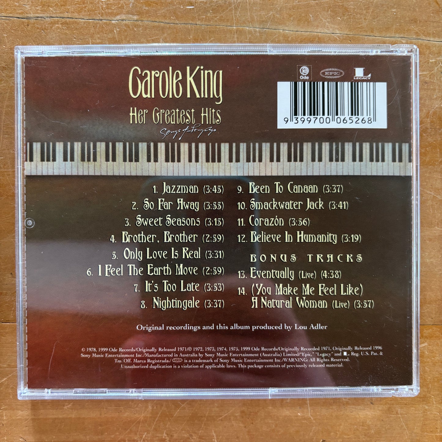 Carole King - Her Greatest Hits (CD)