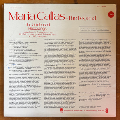 Maria Callas - The Legend: The Unreleased Recordings