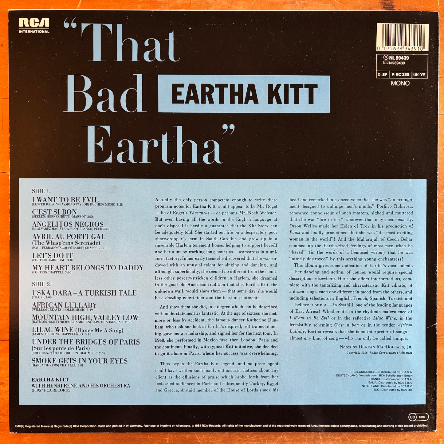 Eartha Kitt - That Bad Eartha