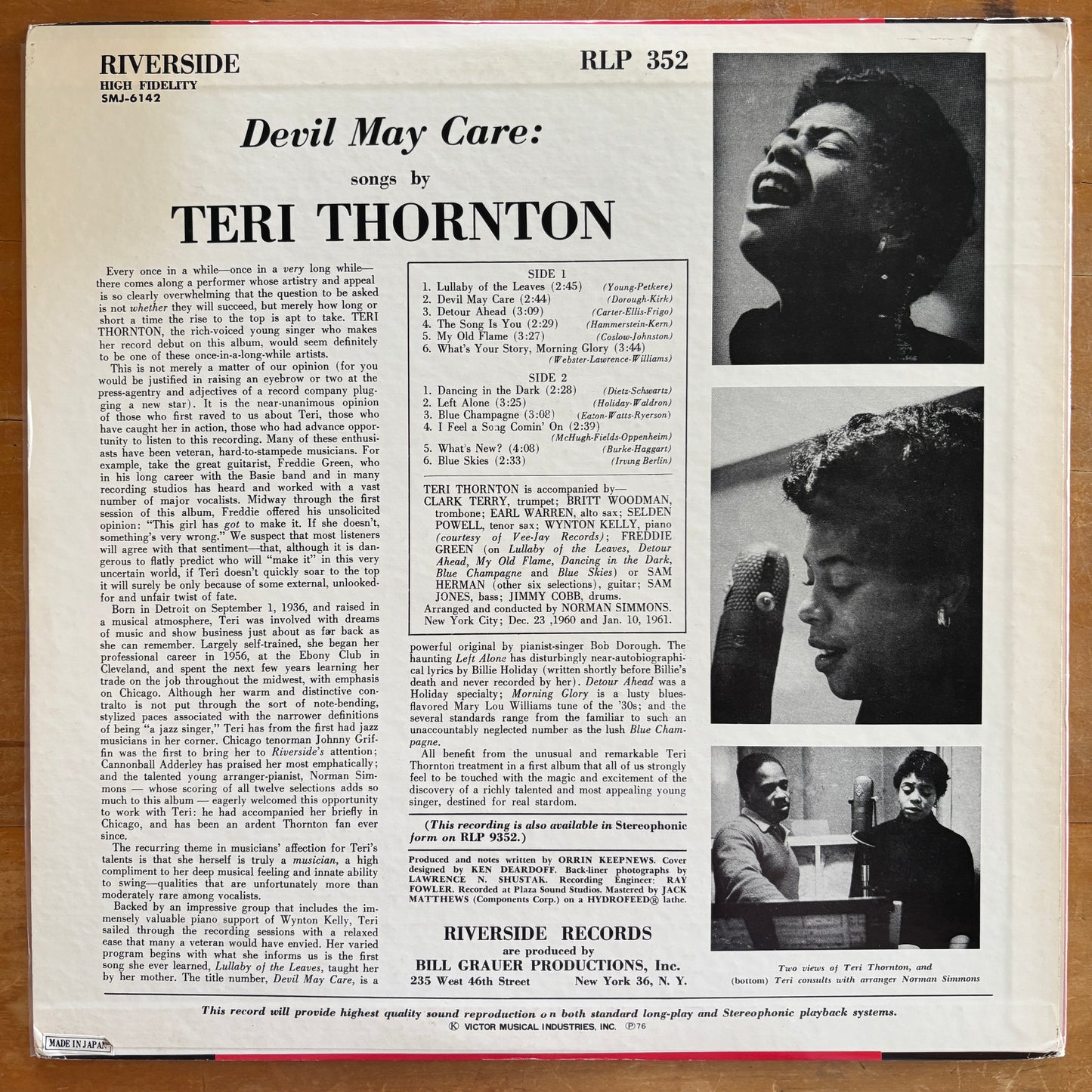 Teri Thornton - Devil May Care
