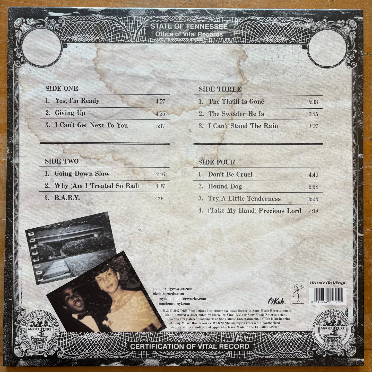 Dee Dee Bridgewater - Memphis ... Yes, I'm Ready (2xLP)