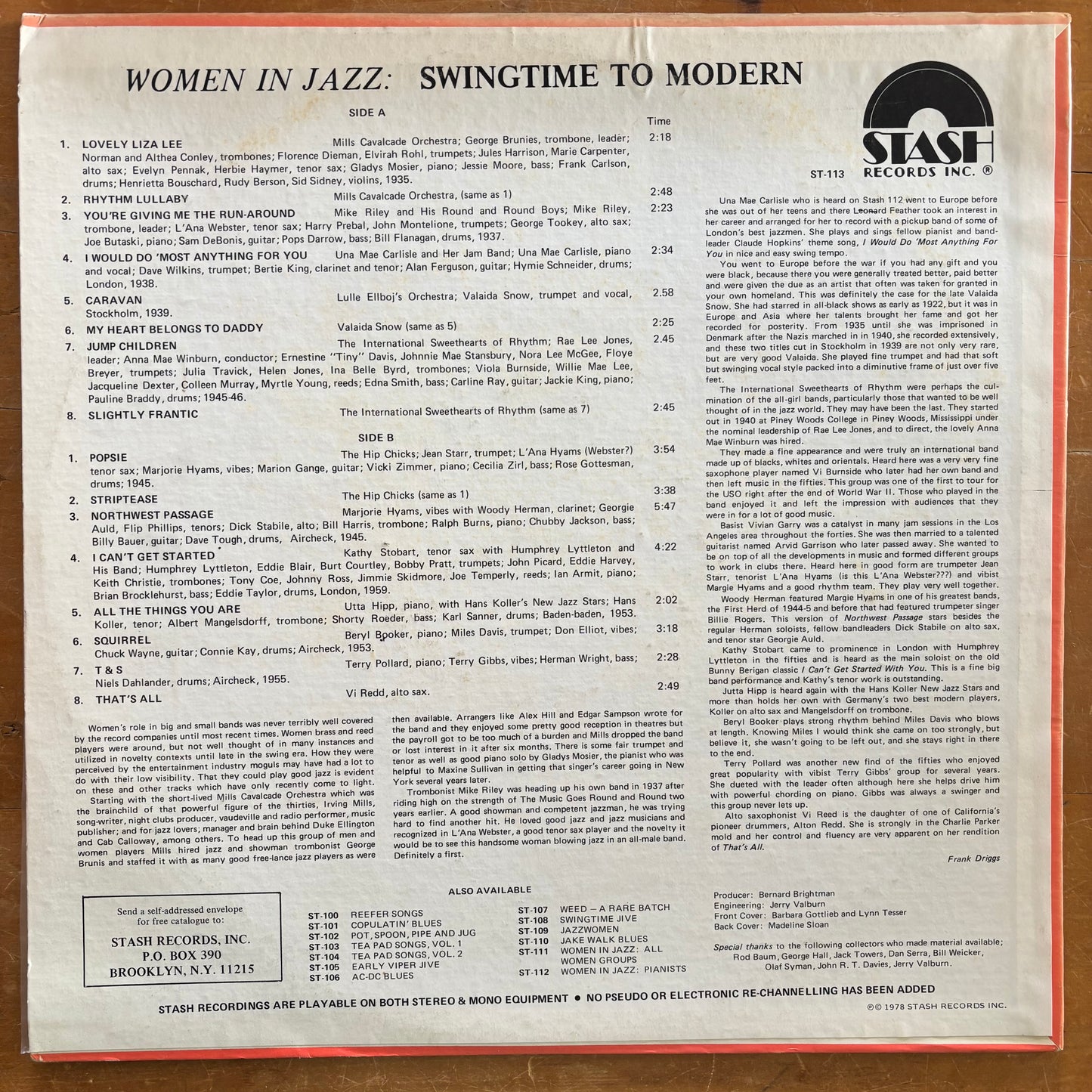 Various - Women In Jazz: Swingtime To Modern Vol.3