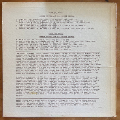 The Boswell Sisters - Connie Boswell and the Boswell Sisters